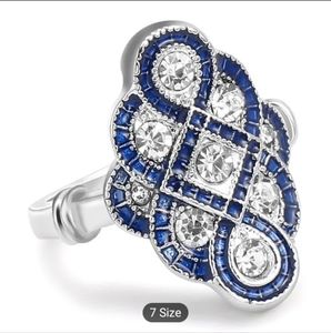 Art Deco Sapphire Stone ring-size 7